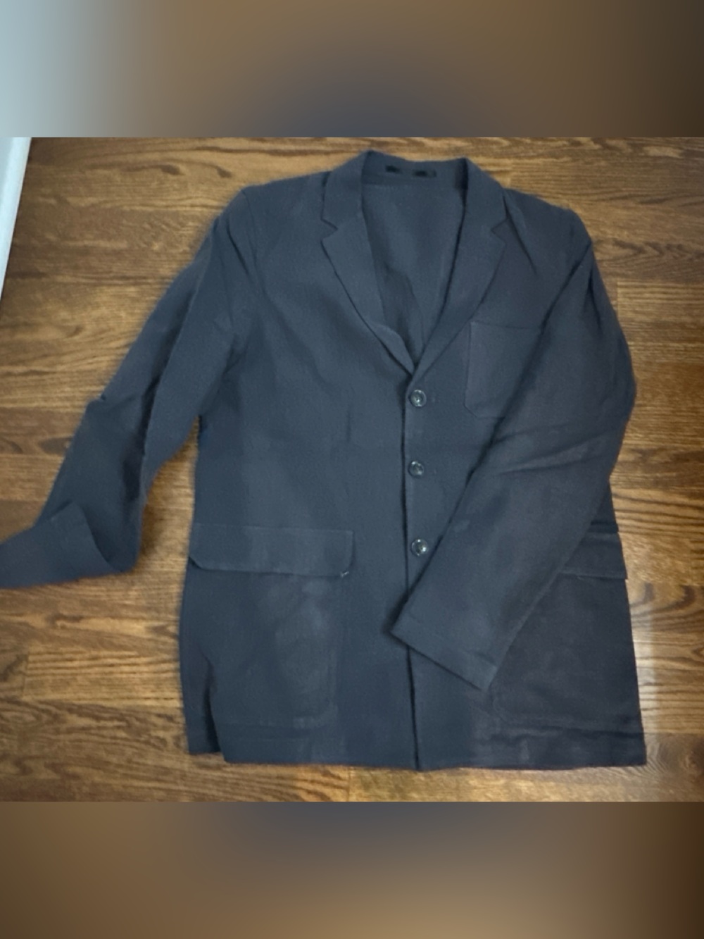 Topman linen blazer jacket gray